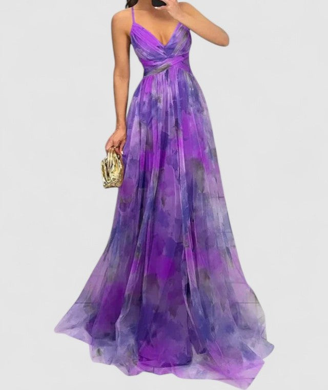 Aurora Evening Maxi Dress – Sheer Elegance in Motion