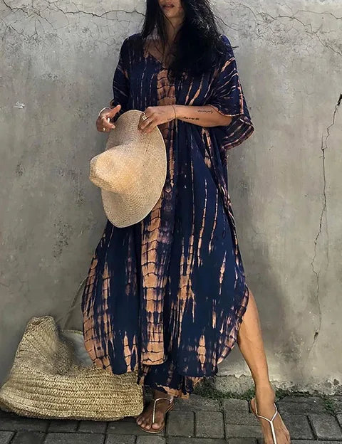 Aria Tie Dye Maxi Dress – Effortless Boho Flow