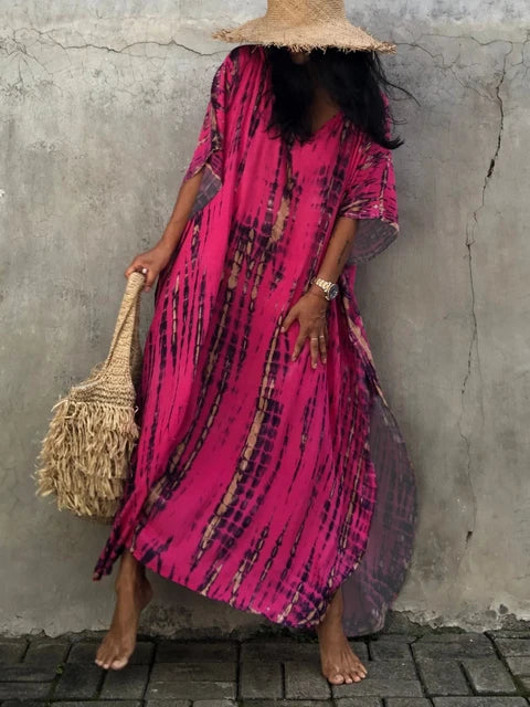 Aria Tie Dye Maxi Dress – Effortless Boho Flow