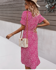 Alina Printed Midi Dress – Effortless Summer Ease