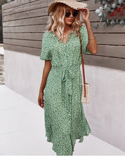 Alina Printed Midi Dress – Effortless Summer Ease