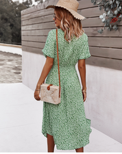 Alina Printed Midi Dress – Effortless Summer Ease