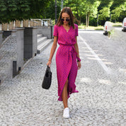 Amara Floral Wrap Maxi Dress – Effortless Summer Elegance