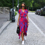 Amara Floral Wrap Maxi Dress – Effortless Summer Elegance