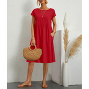 Sofia Summer Midi Dress – Effortless Warm-Weather Ease