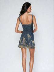 Chloe Midnight Sparkle Mini Dress