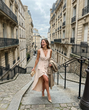 Alva Sleeveless Wrap Maxi Dress with Asymmetrical