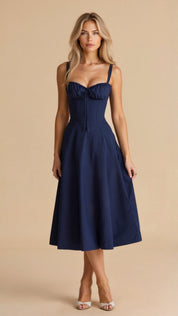 Alessia – Corset Midi Dress