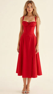 Alessia – Corset Midi Dress