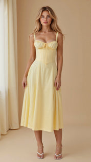 Alessia – Corset Midi Dress