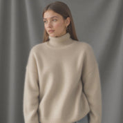 Vienna Oversized Cashmere Turtleneck Sweater