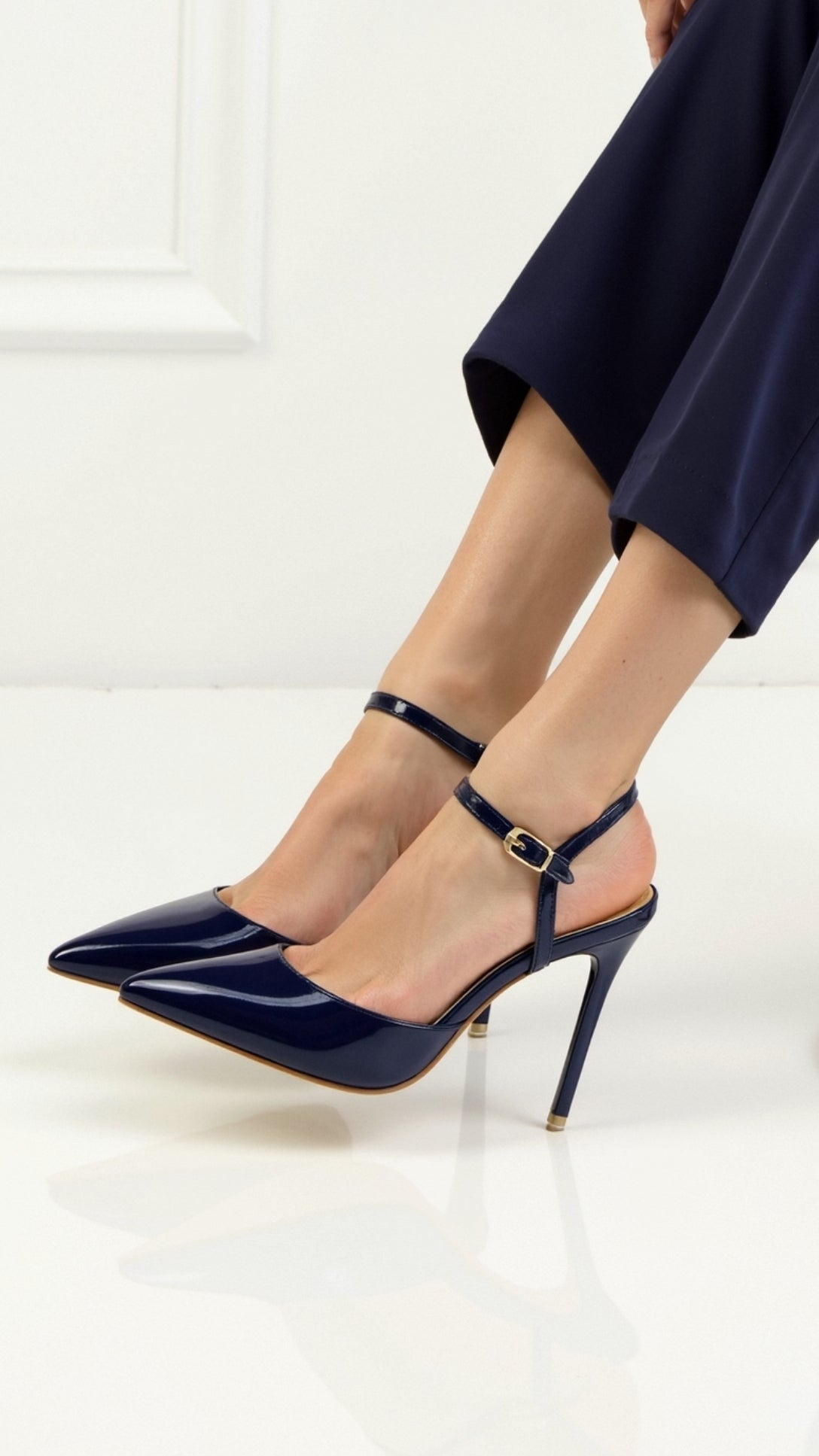 Ashley ankle Strap Stiletto Pumps