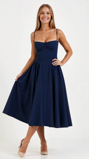 Camille – Corset Midi Dress