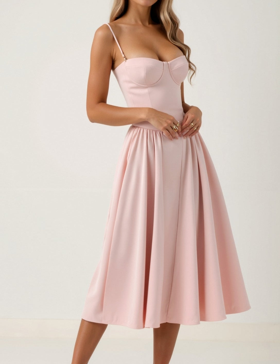 Camille – Corset Midi Dress