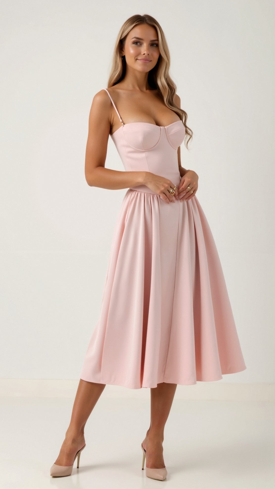 Camille – Corset Midi Dress