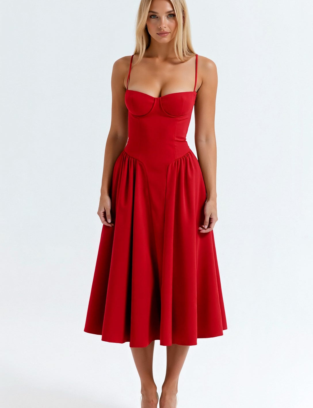 Camille – Corset Midi Dress