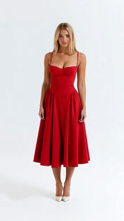 Camille – Corset Midi Dress