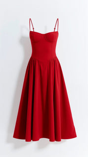 Camille – Corset Midi Dress