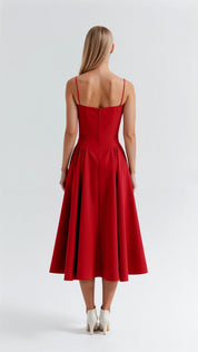 Camille – Corset Midi Dress