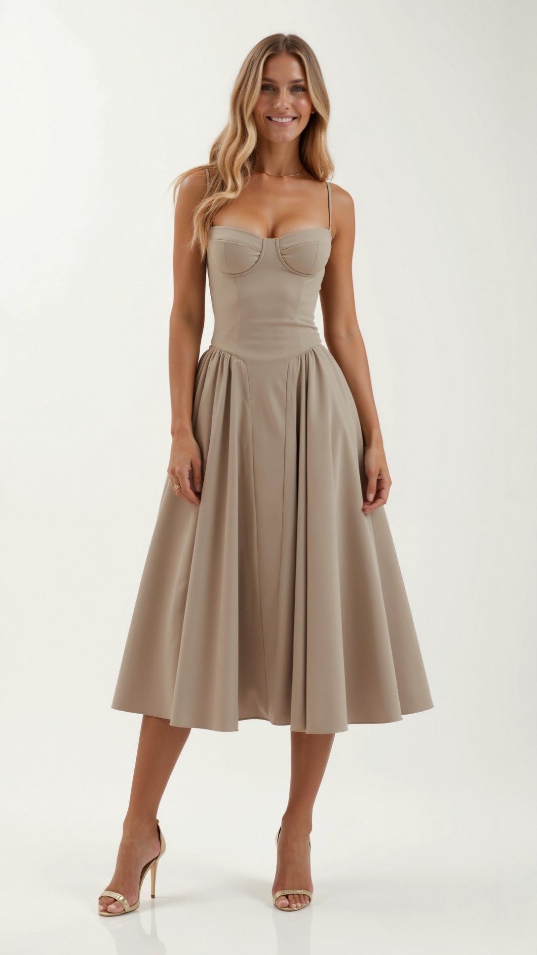 Camille – Corset Midi Dress