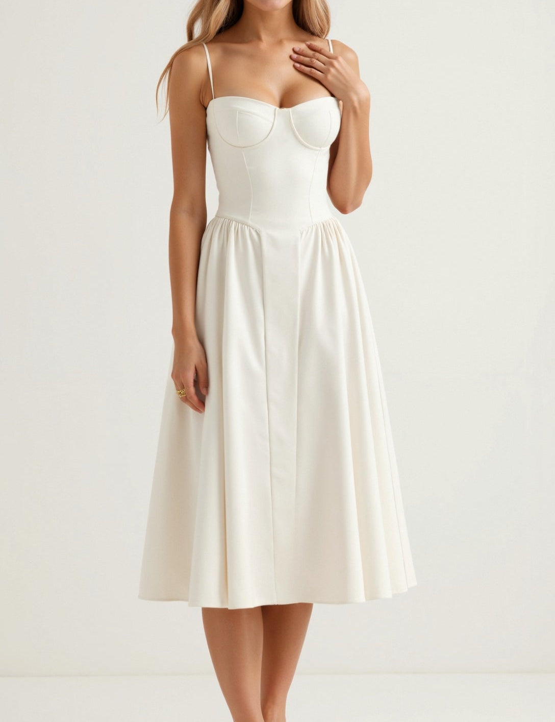 Camille – Corset Midi Dress