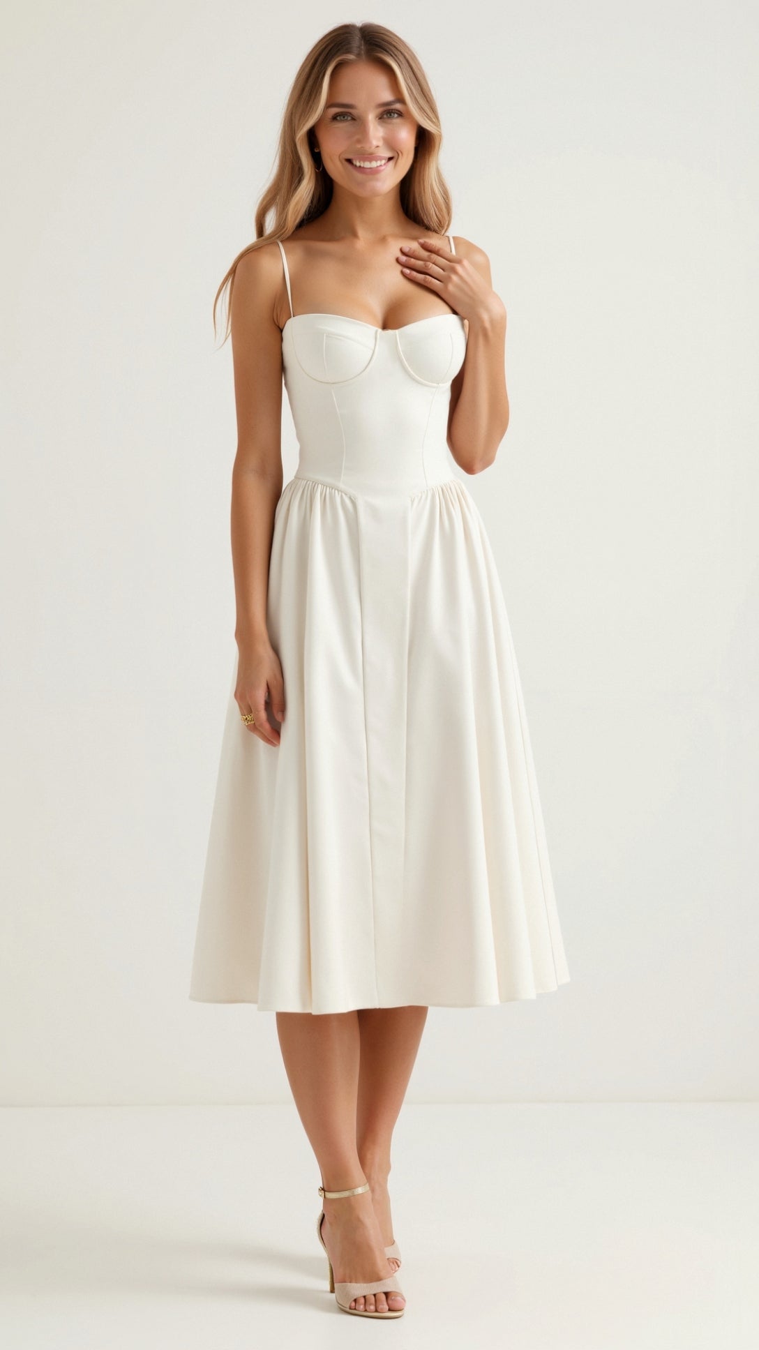 Camille – Corset Midi Dress