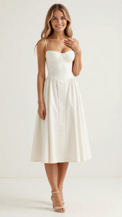 Camille – Corset Midi Dress