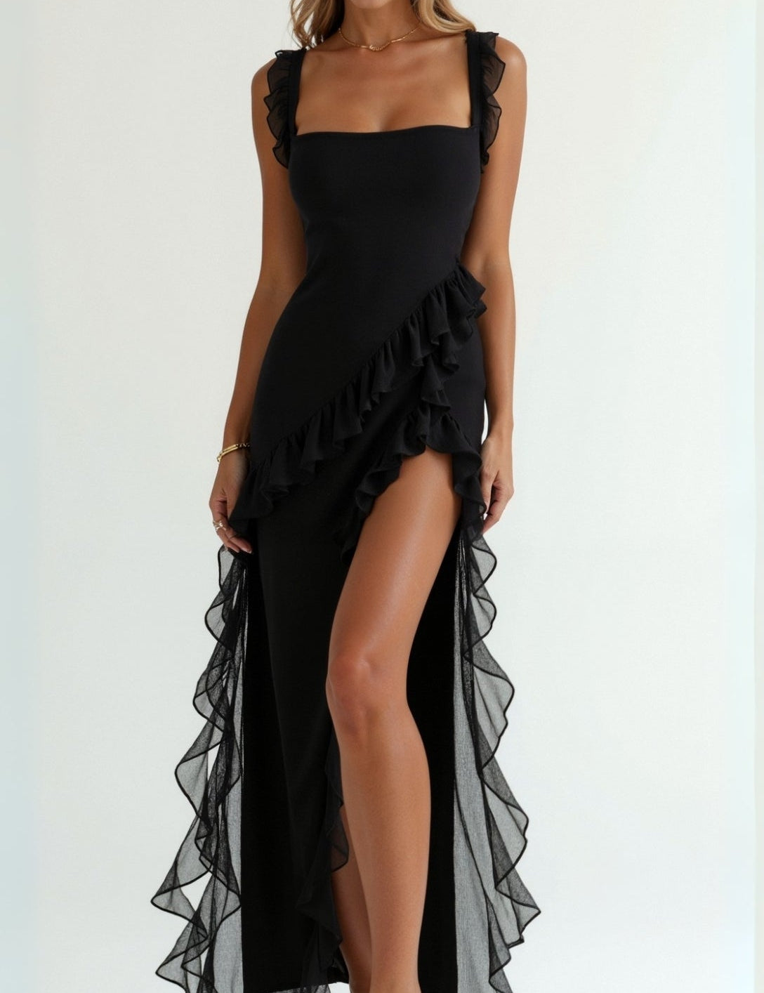 Susan – Ruffled Maxi Dress