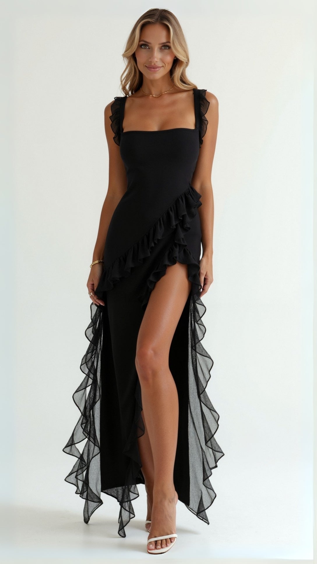 Susan – Ruffled Maxi Dress