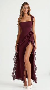 Susan – Ruffled Maxi Dress