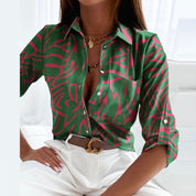 Isla Collared Blouse in Soft Polyester