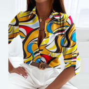Isla Collared Blouse in Soft Polyester