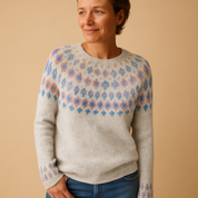 Aria Patterned Wool-Blend Jumper