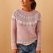 Aria Patterned Wool-Blend Jumper