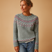Aria Patterned Wool-Blend Jumper
