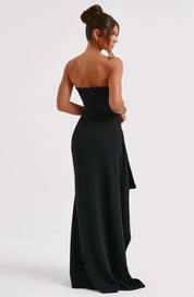 Tessa Strapless Draped Maxi Dress